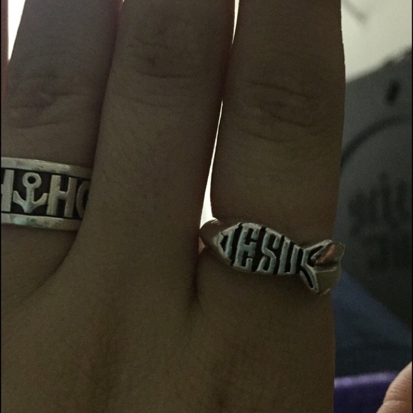 JESUS fish ring