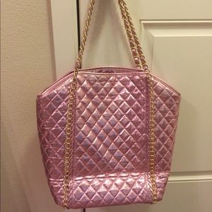Amrita Singh Pink metallic tote