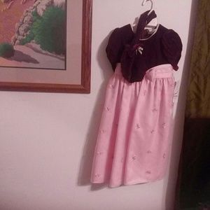 NWT B.T. kids dress with matching purse size 6x