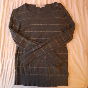 Gray Sparkle LOFT Sweater