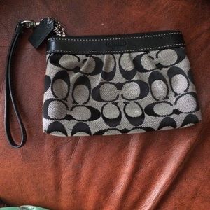 Black Coach Wristlet