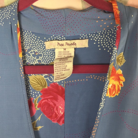 Free People Printed Floral Midi Dress - Picture 2 of 3