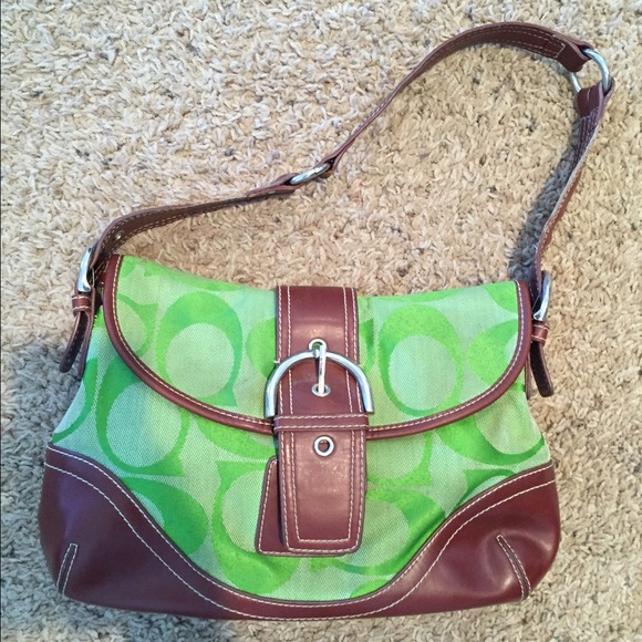 Green coach purse - Picture 2 of 2