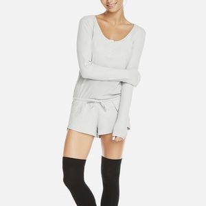 Fabletics foxglove romper large Maccall knee high