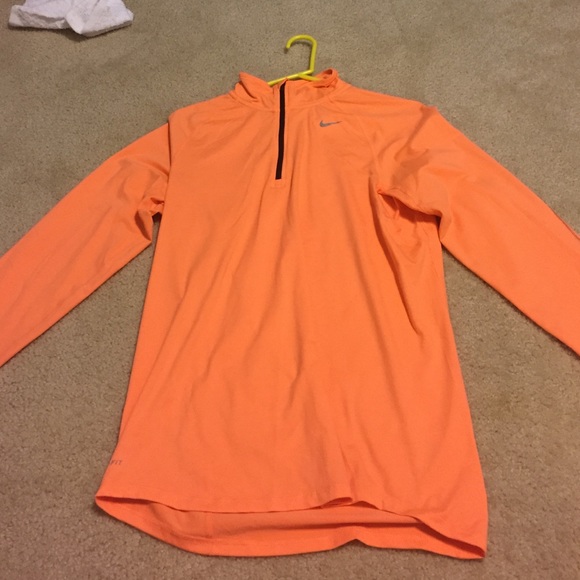 Orange Nike half zip