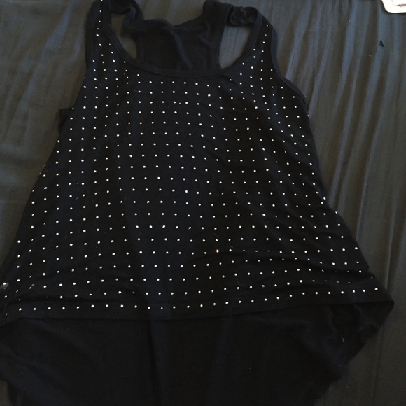 Studded black tank