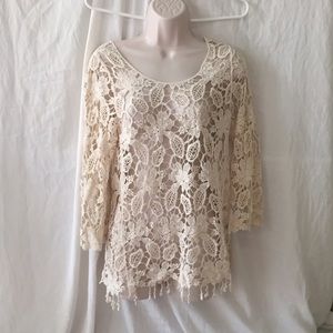 Beautiful Crochet Knit Sweater