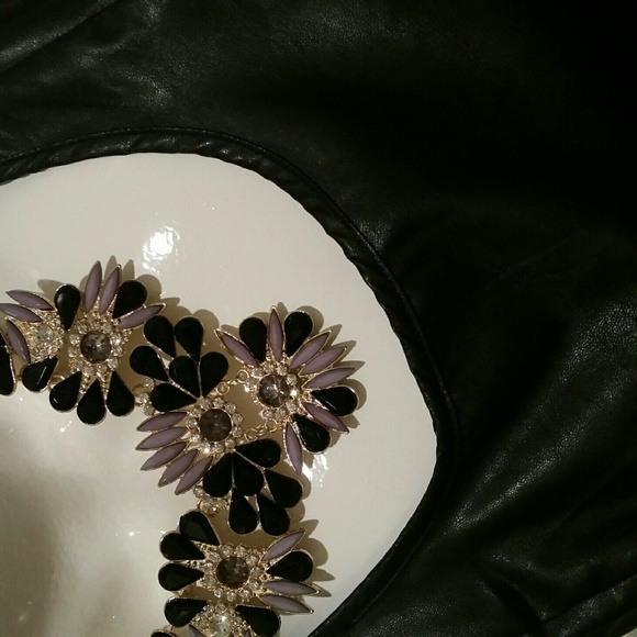 Lazer Cut Faux Leather Dress NWT! - Picture 2 of 4