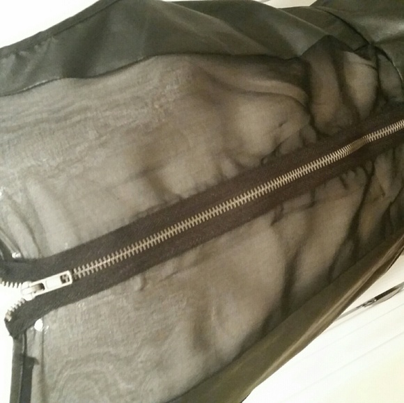 Lazer Cut Faux Leather Dress NWT! - Picture 4 of 4