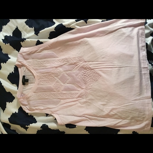 JCREW light purple tank w lace front from jcrew