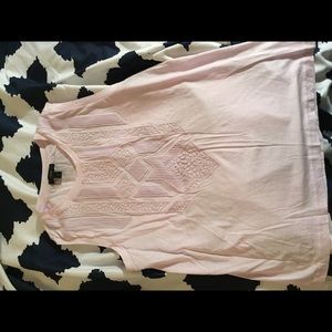 JCREW light purple tank w lace front from jcrew