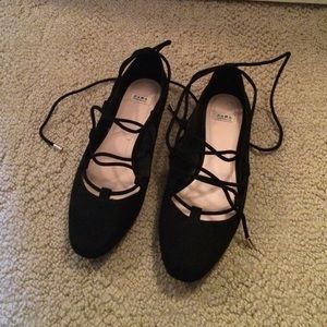 Zara lace up flats
