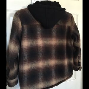 Sherpa plaid jacket, coat boys
