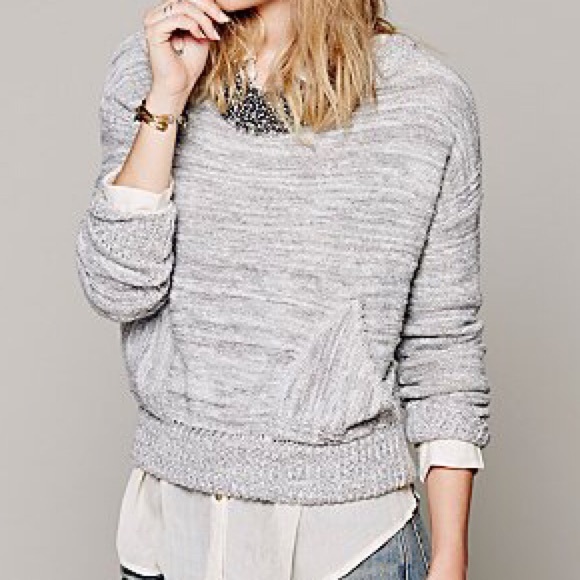 Free People Grey Sweater XS