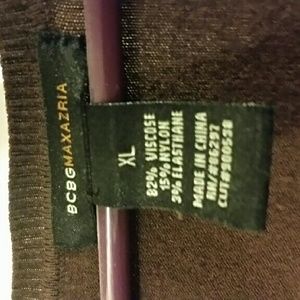 BCBG MACAZRIA BROWN SWEATER DRESS