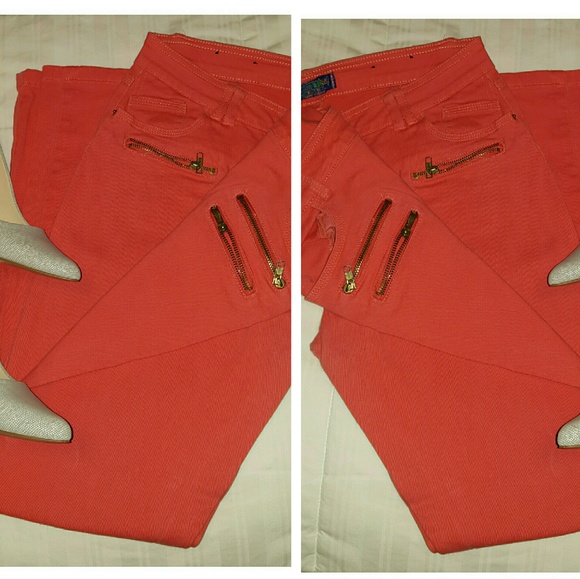 Salmon Skinny Pants