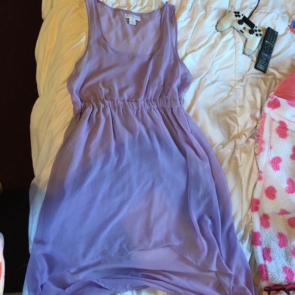 Purple high low dress - Picture 1 of 3