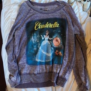 Purple Cinderella pullover sweater