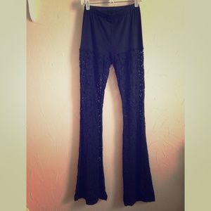 Betsy Johnson lace bell bottoms