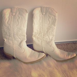 White cowboy boots