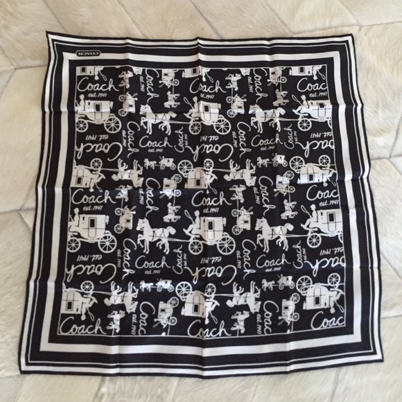 Coach scarf - black and white.  Never worn.