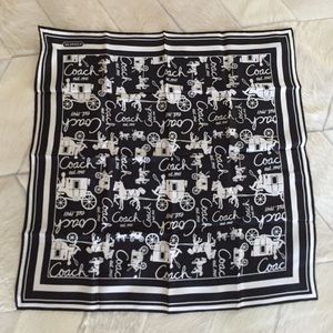 Coach scarf - black and white.  Never worn.
