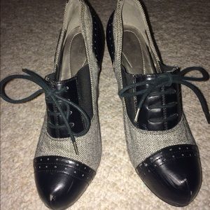 Black and Grey Heels