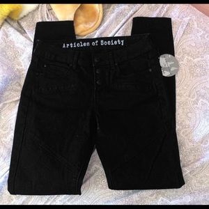 Articles Of  Society 
Button Fly Motto
Color:Black