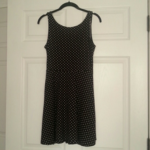 Polka Dot Dress with Low Back