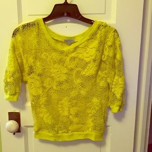 ✨yellow Charlotte Russe top✨