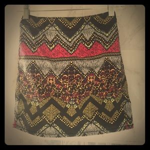 Pattern Mini Skirt