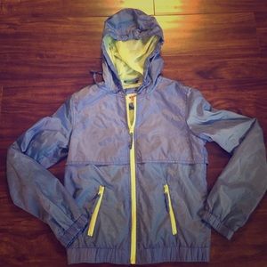 Periwinkle water resistant jacket