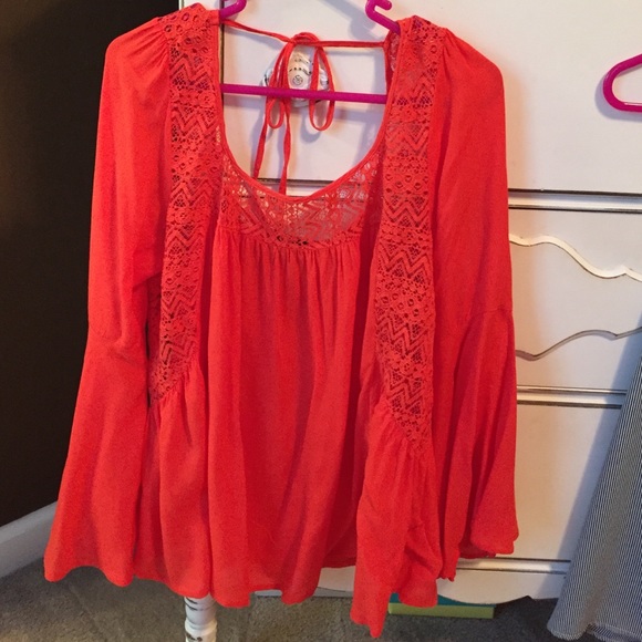 Divas and Devils flowy red blouse