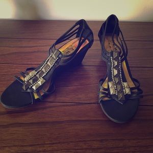 New York Transit Classy Wedges, 6.5, worn once!