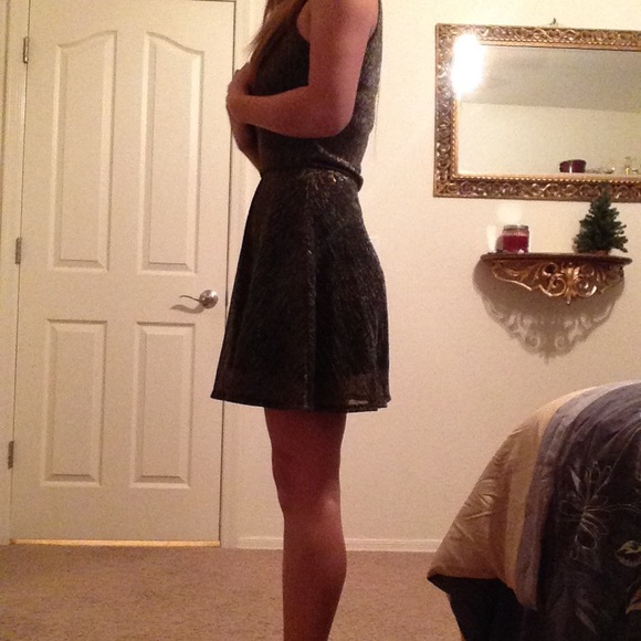 Metallic skater dress! - Picture 3 of 4
