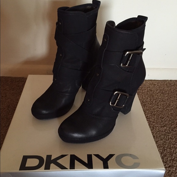 Women's gently used DKNYC booties.