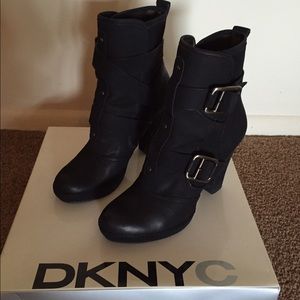 Women's gently used DKNYC booties.