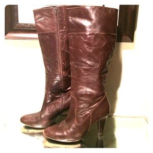Coach Millie boots brown size 8.5 wife calf