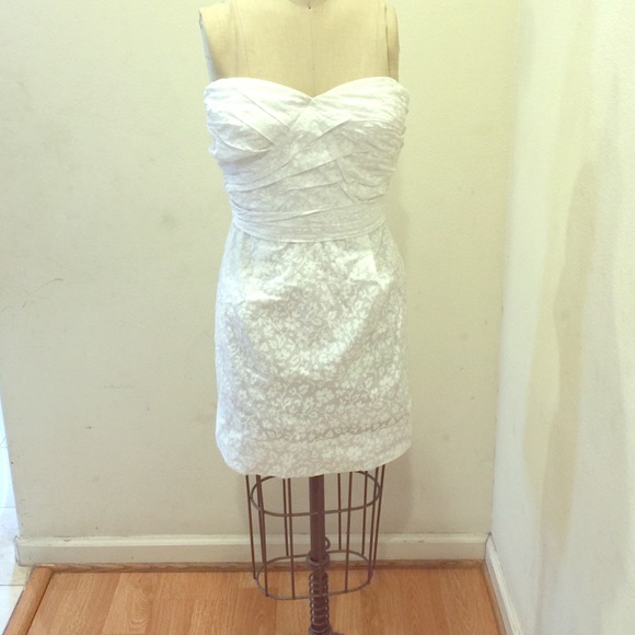 Marc by Marc Jacobs white strapless floral print