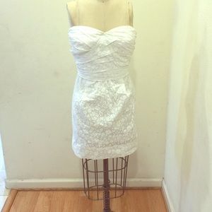 Marc by Marc Jacobs white strapless floral print