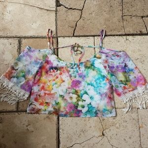 Floral crop top
