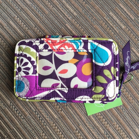 Vera Bradley Handbags - Vera Bradley Smart Phone Wristlet NWT~Plum Crazy~
