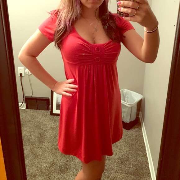 Orange cotton sundress