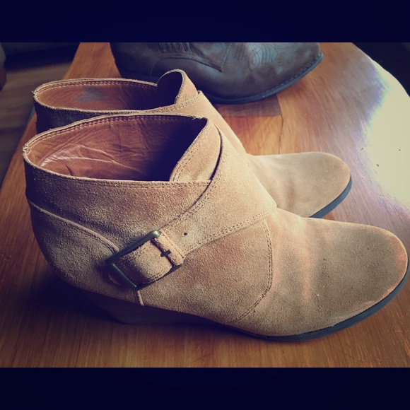 Lucky Brand "Sumarah" Suede Booties