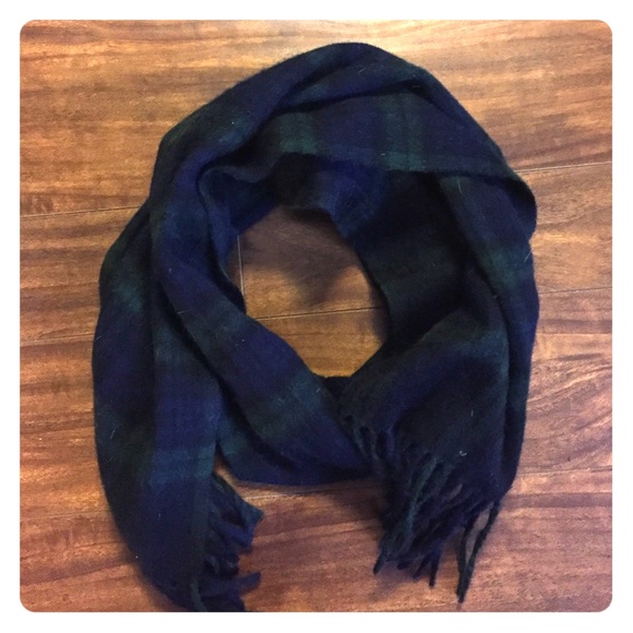 SALE Tommy Hilfiger Plaid Wool Scarf