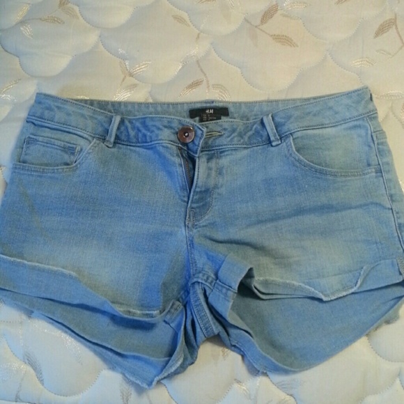 Light Wash Jean Shorts