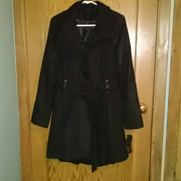 Steve Madden black dress coat