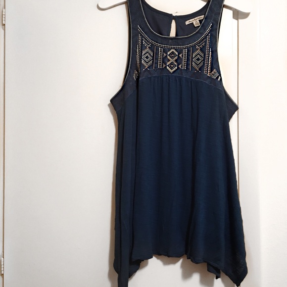 High Neck Flowy Tank