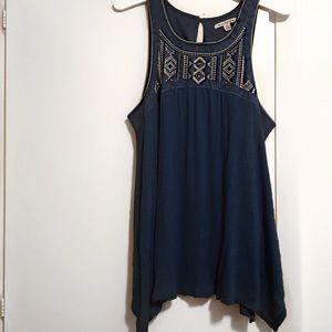 High Neck Flowy Tank
