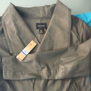DKNY LEATHER LAMBSKIN WOMENS JACKET XL